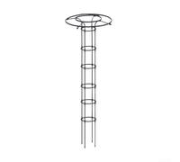 Zoegneer Treillis de jardin en PVC noir pour plantes grimpantes - Pour roses, tomates, légumes - 210 cm