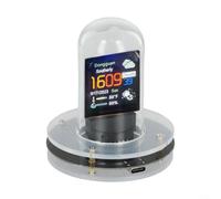 Zoegneer Tube lumineux intelligent pour horloge Wi-Fi pour mise à jour automatique de la date et de l'heure, affichage numérique, alarme tactile et effets d'animation multiples avec mode nuit