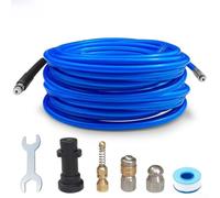 Zoegneer Tuyau de nettoyage haute pression en PVC 18 MPa avec buse rotative Plusieurs options de pulvérisation Longueur 10 m, 15 m, 20 m pour modèles Karcher K2 K3 K4 K5 K6 pour lavage de voiture (15