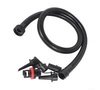 Zoegneer Tuyau de pompe à air gonflable de 1,2 m avec 5 buses et connecteur fileté de 27,5 mm pour kayak, pagaie, bouée de natation, matelas de bateau, ballon de plage, jouets
