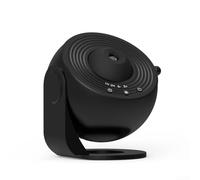 Zoegneer Veilleuse projecteur d'étoiles avec effet planétarium rotatif à 360°, construction ABS, design compact de 14,5 cm pour chambre d'enfant, ambiance romantique et décoration de fête (noir)