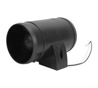Zoegneer Ventilateur d'échappement en plastique noir pour bateau, ventilateur de cabine CC pour camping-car, yacht, cuisine, extracteur d'air 12 V