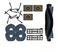 Zoegneer X10 Pro Kit d'accessoires pour robot aspirateur - Pièces de rechange compatibles avec brosse principale, filtres HEPA - Brosses latérales - Tampons de balai et sacs d'aspirateur pour le
