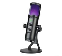 Zoegneer ZX-776 Microphone à condensateur USB professionnel pour enregistrement PC streaming jeu chant avec support réglable Plug-and-Play haute sensibilité ABS construire large fréquence (ZX-776)