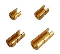 ZOEKO Lot de 8 encoches en laiton pour arc à l'arc - Encoches de vitesse pour arc recourbé et composé (DI : 0,3 cm, diamètre extérieur : 0,6 cm, longueur : 0,7 cm)