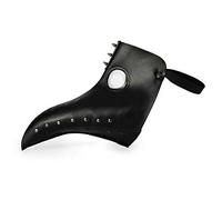 Zoelibat 97645341.008 - Masque de Pest avec rivets, noir, masque à bec moyen-âge, masque d'oiseau, fête à thème, carnaval, Halloween