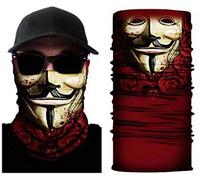 Zoelibat 97645841.029 Dali, Foulard tubulaire multifonction, foulard, châle, motif, protège-dents, masque de ski, masque de moto, fête à thème, carnaval, Halloween