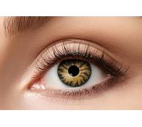 Zoelibat Eyecatcher - Tiger - Lentilles de contact annuelles de couleur orange-noir - lentilles de contact sans correction - avec étui de rangement