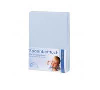 Zöllner Spannbetttuch Jersey Hellblau 70x140cm
