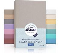 Zöllner Spannbetttuch Jersey Taupe 90x40cm
