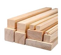ZOENAE Lot de 4 tiges de Goujon rectangulaires, 40 cm de Long en Bois Non Fini bâtons de Goujon en Bois Dur Naturel carré for projets de Bricolage et Vernis (Size : 1 * 3 * 40cm)