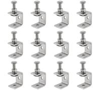 ZOENHOU 12 Pièces Serre Joints en C Robustes en Acier Inoxydable 304, pour Serre-joints, Pinces et Tendeurs, Outils de Travail du Bois, Bricolage, Réparation Automobile, 30 mm