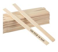 ZOENHOU Lot de 100 bâtons mélangeurs de peinture en bois de 35,6 cm pour mélanger la peinture, la résine et l'artisanat