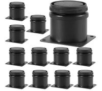 ZOENHOU Lot de 16 pieds de meubles réglables en acier inoxydable solides pour canapé, placard, bureau