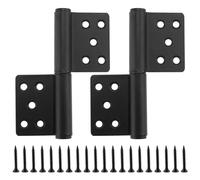 ZOENHOU Lot de 2 Charnières Porte en acier inoxydable, pour l'intérieur et l'extérieur, Charnières stables Pour portes, fenêtres et armoires en intérieur et