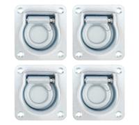 ZOENHOU Lot de 4 œillets d'arrimage pour remorque - Œillets d'arrimage durables en acier galvanisé - Pour crochets, camions, bateaux, 800 kg