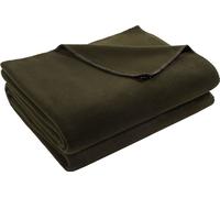 Zoeppritz Plaid Soft-Fleece couleur bottle green taille 160x200