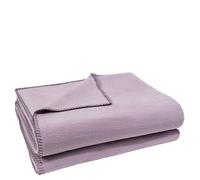 zoeppritz since 1828' Couverture Polaire Douce - Plaid Polaire avec Point de Crochet - Douillette - 220x240 cm - De, 405 Pale Lavender, 220 x 240 cm