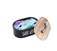 ZoeQide Boîte Hygiène avec Couvercle Bois Grand Compartiment Salle de Bain