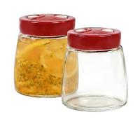 ZoeQide Lot de 2 bocaux de fermentation de 1 l avec valve d'air - Bocaux de conservation pour kimchi, choucroute, démarreur pour kombucha et légumes - Sans BPA, passe au lave-vaisselle