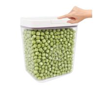 ZoeQide Récipient à lessive 5,5 l avec couvercle - Boîte de rangement pour dosettes de lessive et poudre - Organiseur de détergent hermétique en plastique avec couvercle pop-up et verre doseur