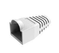ZoeRax-Connecteur de câble réseau Ethernet,couvercle de prise,bottes d'instituts de traction,100 Pack,RJ45,CAT6,CAT6E,CAT5,CAT5E,OD 6.0mm - Type White-100PCS