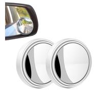 zoerbufan 2 PCS Voiture Angle Mort Miroir, 360°Rotate HD Grand Angle avec Auto-adhésif 3M, Rétroviseur Convexe pour Véhicules, Moto, Camions et SUV