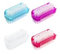 zoerbufan 4 Pièces Brosse à Ongles Double Face, Brosse a Ongles Main, Brosse de Nettoyage Pour Nettoyer Les Cuticules, Les Ongles, Les Orteils, Les Ongles, Les Mains et Les Mains(4 Color)