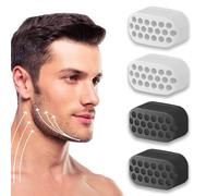 zoerbufan 4 Pièces Exerciseur de la Mâchoire, Machoire Musculation, Silicone Jawliner Shaper de la mâchoire, Entraîneur du Visage pour Hommes, Femmes, Outil de Beauté du Visage