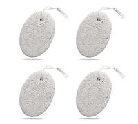 zoerbufan 4 Pièces Pierre Ponce Naturelle Pédicure Outil Soins Des Pieds Laveur Dur Peau Désactivant pour Enlever Les Callosités, la Peau Morte, et les Durillons, Soin Pied