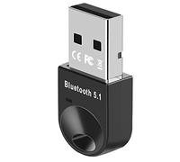 zoerbufan Adaptateur USB Bluetooth 5.1, Clé Bluetooth Dongle pour Windows 11/10/8.1/7, Supporte Casque, Souris, Manette, Clavier, Imprimantes, Pc, Smartphone, Tablette (Noir)
