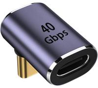 zoerbufan Adaptateur USB C Mâle vers Femelle à 90 Degrés, Adaptateur Type C vidéo 8K 40 Gbit/s, 100W Charge Rapide Compatible pour Thunderbolt 4, Steam Deck, Switch, MacBok Pro/Air, Tablette