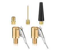 zoerbufan Kit Adaptateur de Valve de Pneu de Voiture [5 Pcs], Embout de Gonflage Laiton Compatible avec Toutes Les valves de pneus avec Filetage de Valve pour Pneu de Voiture ou Camion
