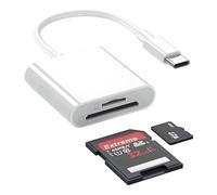 zoerbufan Lecteur de Carte SD USB C pour iPhone/Pad/Appareil Photo, Adaptateur Carte SD USB C pour SD/TF, Lecteurs Carte Mémoire Externes pour SD/Micro SD/SDHC/SDXC/MMC