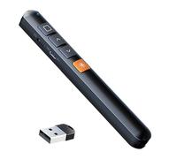 zoerbufan Pointeur Laser for Powerpoint, Telecommande Ordinateur Powerpoint, 2.4GHz Télécommande Présentation sans Fil avec Hyperlien Contrôle pour Présentation, Enseignement, Bureau