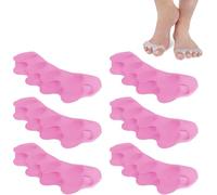 zoerbufan Separateur Orteil, 3 Paires Orthese Hallux Valgus, Ecarteur Orteil pour Hommes et Femmes Soulagement de la Douleur de Jour et Nuit, Correcteur d'Orteil en Gel Soins de Pieds(Rose)