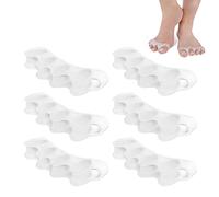 zoerbufan Separateur Orteil, 3 Paires Orthese Hallux Valgus, Ecarteur Orteil pour Hommes et Femmes Soulagement de la Douleur de Jour et Nuit, Correcteur d'Orteil en Gel Soins de Pieds(Transparent)