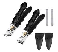 Zoerely Orthoclip - Zoerely Nail Clippers, Splash-Proof, 2025 Upgraded 180° Wide-Mouth Bite, Double Configuration of Oblique and Flat Mouth, for Thick Nails (A+B)