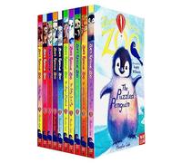 Zoe's Rescue Zoo Collection de 10 livres par Amelia Cobb (le pingouin perplexe, le lionceau solitaire, le panda ludique, le bébé phoque soyeux, l'éléphant impatient, le léopard des neiges chanceux, l