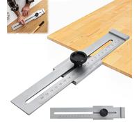 ZOESURE Trusquin de Traçage de Précision, Jauge de Marquage en Acier Inoxydable, Mesure pour le Travail du Bois, Outil de Calibrage de 0,1mm pour le Travail du Bois, Plage de Mesure 200 mm