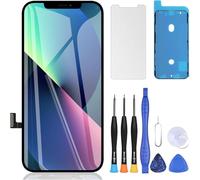 ZOETEC Écran de remplacement pour iPhone 13 6,1 pouces LCD Full HD Retina COF écran tactile numériseur assemblage avec outils de réparation, adhésif étanche, verre trempé