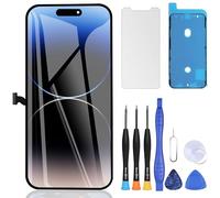 ZOETEC Écran pour iPhone 14 Pro - Remplacement d’écran 6,1" LCD Full HD Retina COF avec numériseur Tactile, Outils de réparation, adhésif étanche, Verre trempé