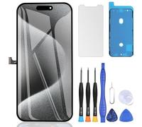 ZOETEC Écran pour iPhone 15 Pro Max Remplacement d'écran 6,7" LCD Full HD Retina Cof - Écran tactile numériseur avec outils de réparation, adhésif étanche et verre trempé
