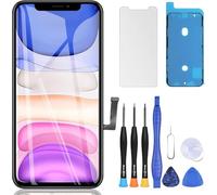 ZOETEC Remplacement d'écran pour iPhone 11, écran LCD Full HD Retina de 6,1" COF, numériseur tactile, cadre d'assemblage avec kits de réparation, adhésif étanche, verre trempé