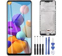 ZOETEC Screen Replacement for Samsung Galaxy A21 5G, LCD Display Touch Screen Digitizer Full Assembly with Frame and Repair Tools Set