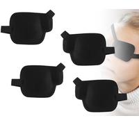 ZoeTekway 4 Piece Single Eye Patch, Ajustable Breathable Three Dimensional Elastic Eye Patch Adult And Kids, Eye Patches, Pirate Eye Patch