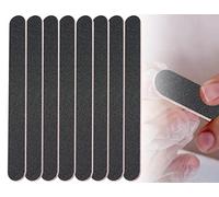 ZoeTekway 8 Pcs Black Double Sided Nail Files 100/180 Nail File Buffer Disposable Nail Files for Gel Nails Nail Care