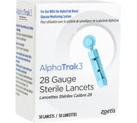 Zoetis AlphaTRAK 3 Lancettes Calibre 28 Stériles 50 Lancettes