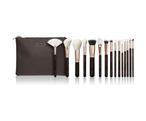 ZOEVA The Artists Brush Set Rose Golden Edition pochette de voyage avec pinceaux