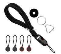 ZoeWei Dragonne pour appareil photo reflex numérique avec 4 fermetures rapides, sangle réglable pour différents poignets, pour appareil photo reflex numérique, Noir , taille unique